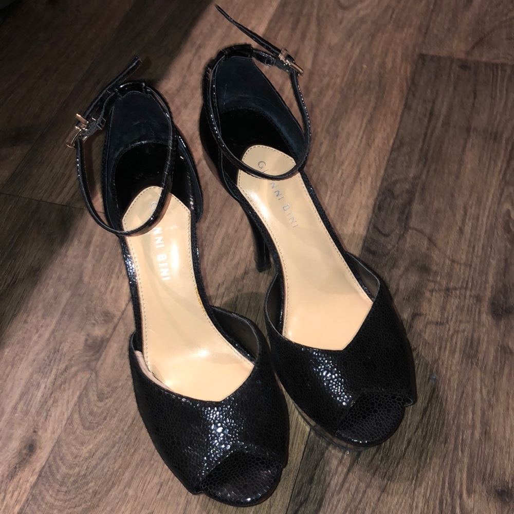 Black and tortoise Ciara platform heel